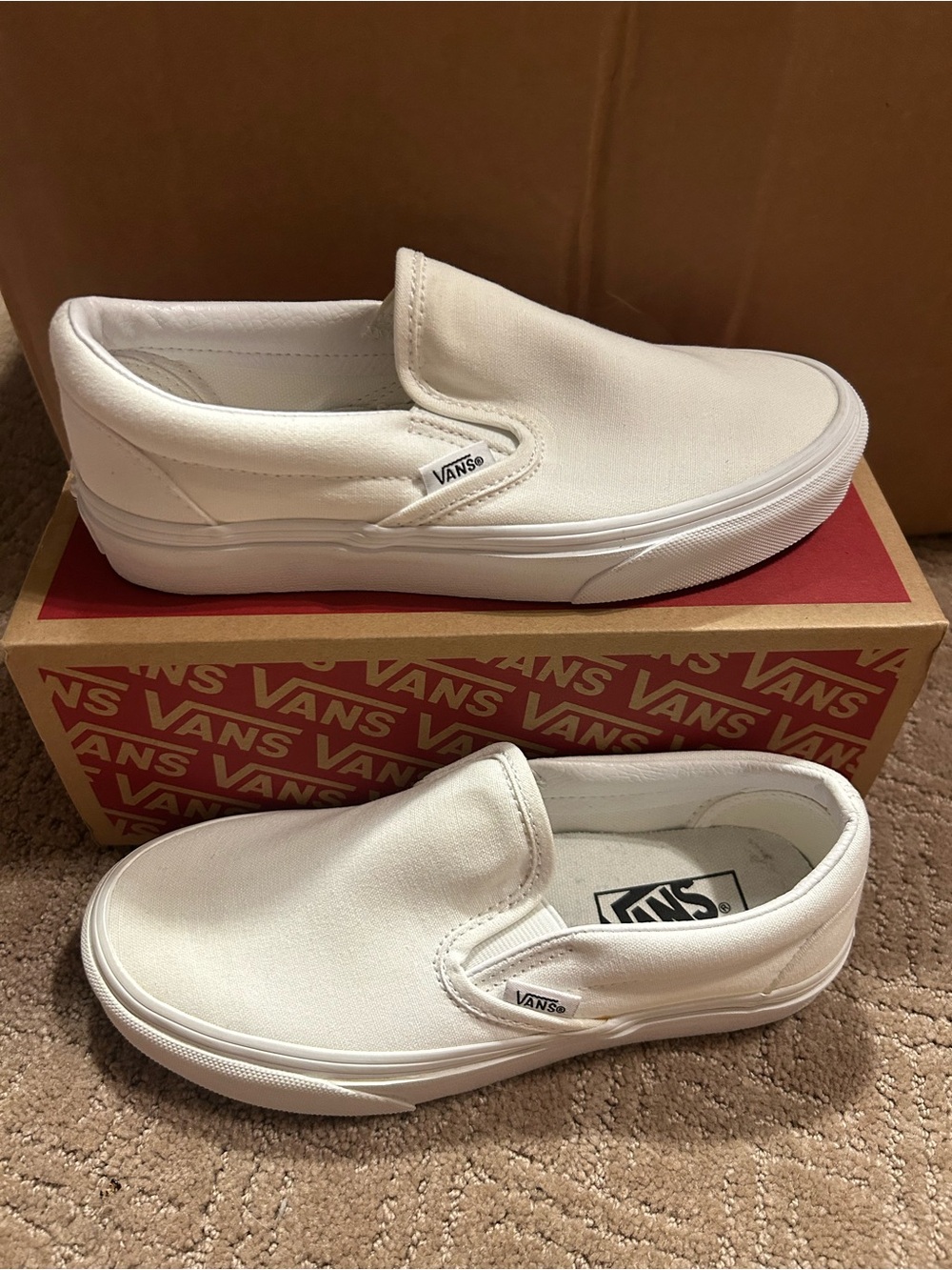 Vans- Classic, true white, women QS